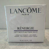 Lancôme Rénergie Lift Multi-Action Night Cream 2.5 oz / 75ml – Firming & Anti-Aging Overnight Moisturizer (New In Box)