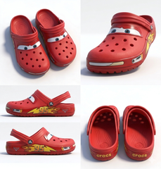 Crocs McQueen Car Racing Clogs – Limited Edition Summer Collection | Non-Light Up Men Size 7, 9, 11