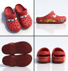 Crocs McQueen Car Racing Clogs – Limited Edition Summer Collection | Non-Light Up Men Size 7, 9, 11