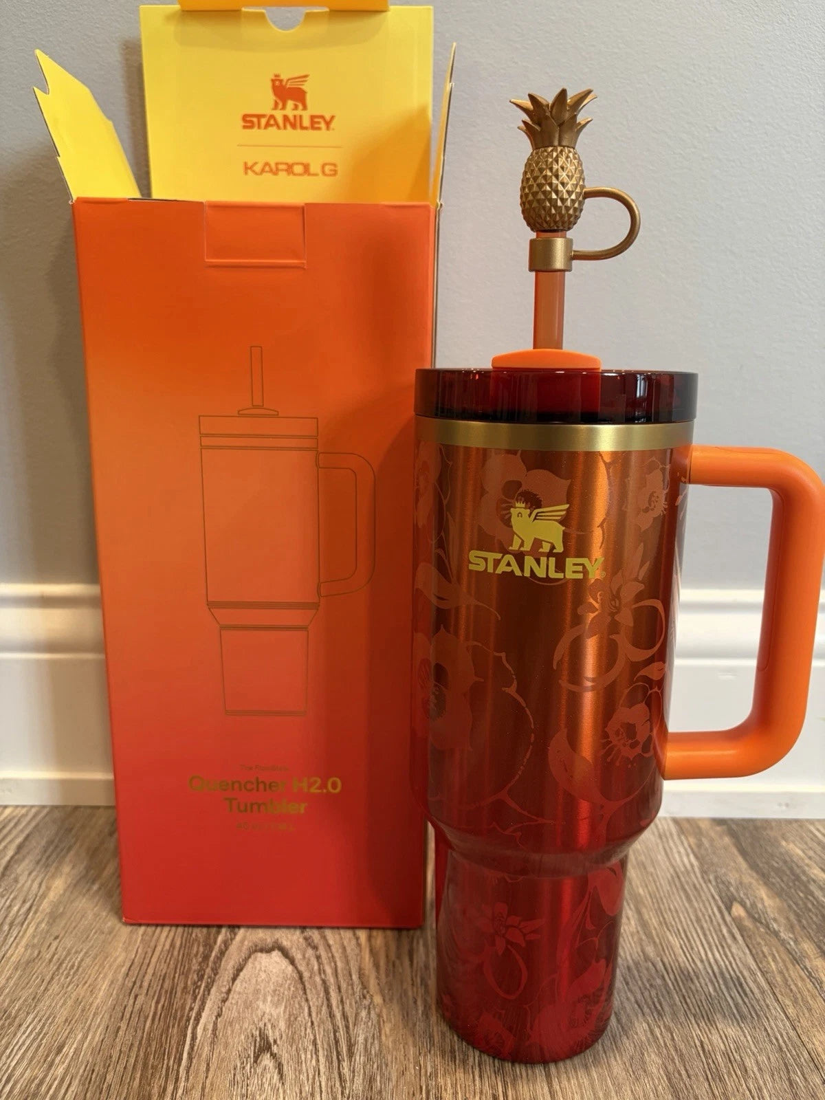 Stanley x KAROL G 40oz Quencher H2.0 FlowState Tumbler | Limited Edition Pink Cup | New & In Hand