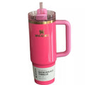 Stanley Pink Parade Quencher Tumbler 30oz (2024 Limited Edition) FlowState Gold Accent - Insulated Travel Cup