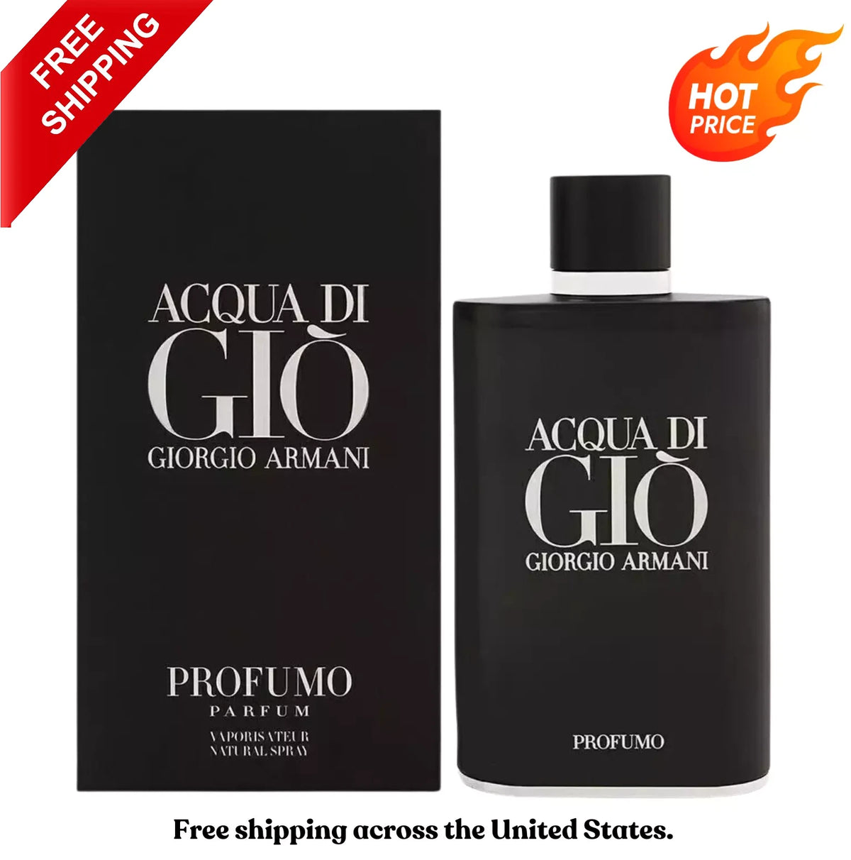Giorgio Armani Acqua Di Giò Profumo Eau de Parfum Spray for Men 4.2 fl oz | New & Sealed