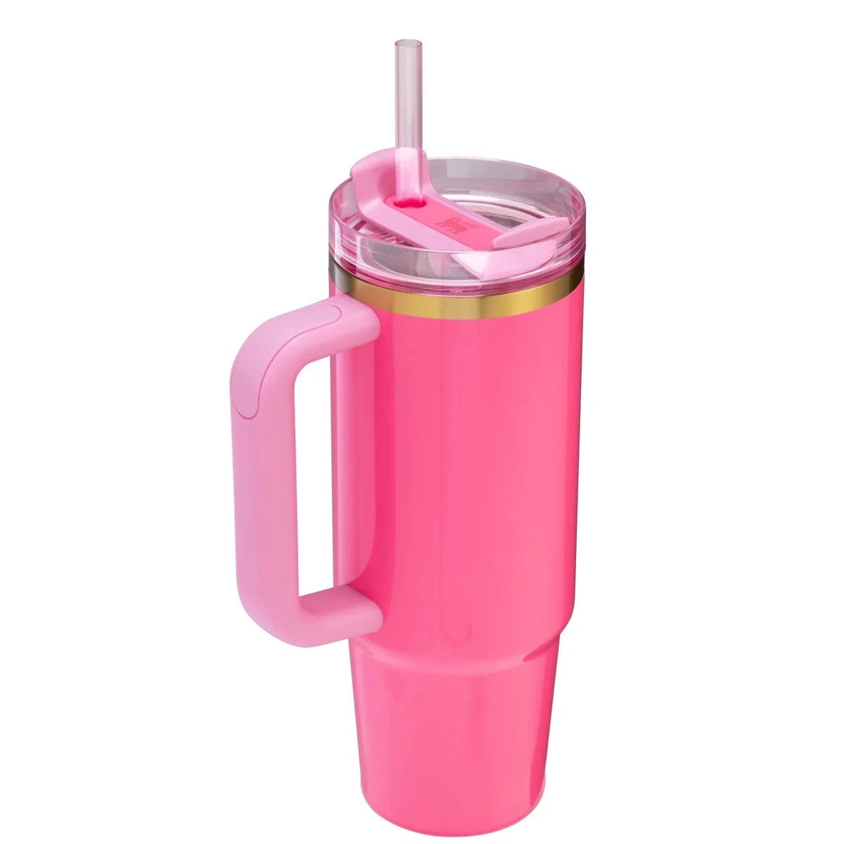Stanley Pink Parade Quencher Tumbler 30oz (2024 Limited Edition) FlowState Gold Accent - Insulated Travel Cup