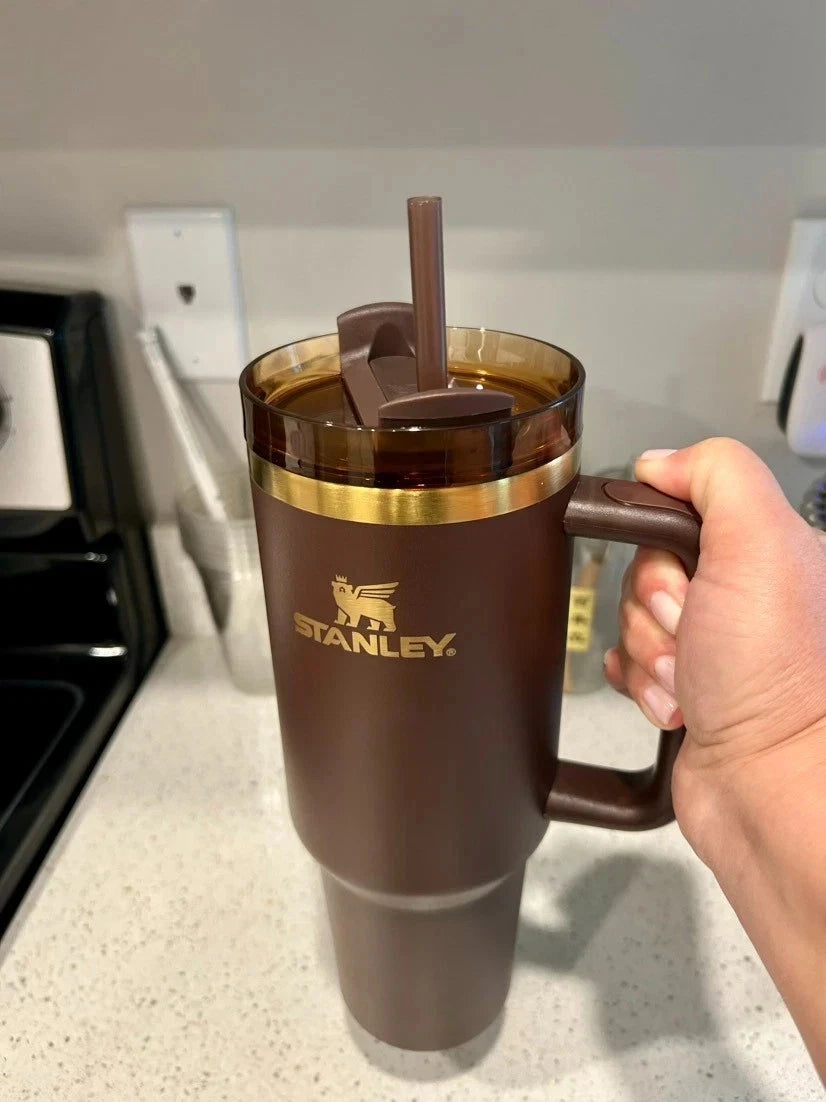 Stanley Chocolate Gold 40oz Quencher H2.0 FlowState Tumbler Limited Edition Factory Sealed NEW