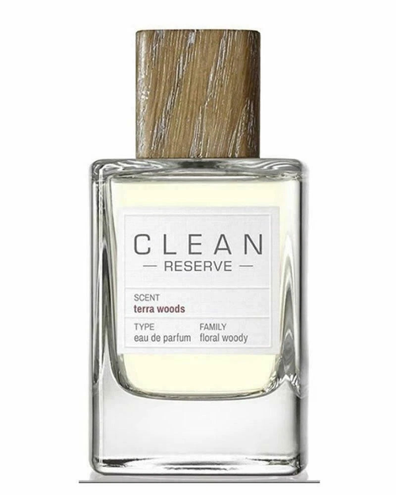 Clean Reserve Terra Woods Eau De Parfum Spray 3.4 oz / 100 ml – Woody Floral Unisex Fragrance, Long Lasting Luxury Perfume